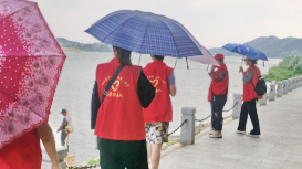 【新时代文明实践在衡山】县老干部服务中心开展防溺水安全劝导志愿服务活动