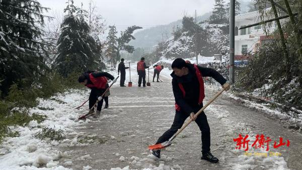 东湖镇全力打好新春第一场雪“仗”