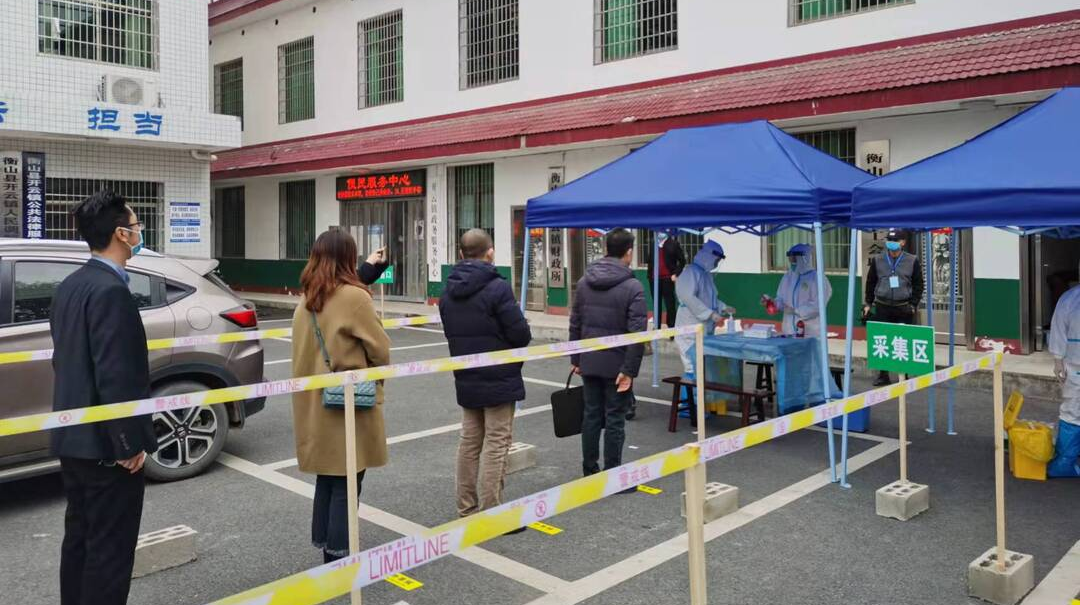 开云镇开展全员核酸检测应急演练