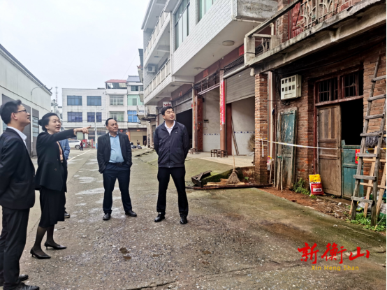 戴诗庭赴新桥镇调研指导防汛备汛和房屋安全排查工作