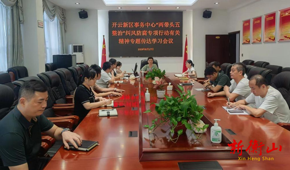深入学习传达“两带头五整治”纠风防腐专项行动工作情况汇报