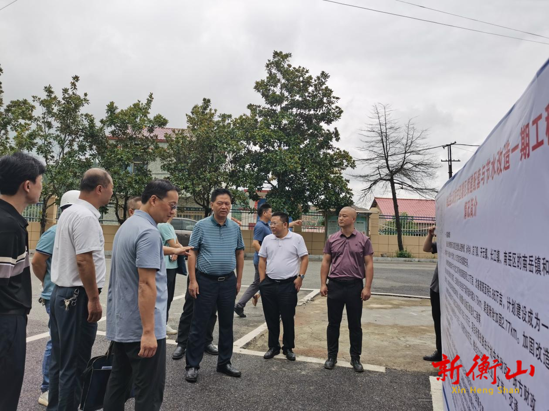 袁侃夫调研督查我县水利工程建设及工程运行情况