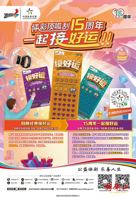 体彩顶呱刮15周年惊喜不断