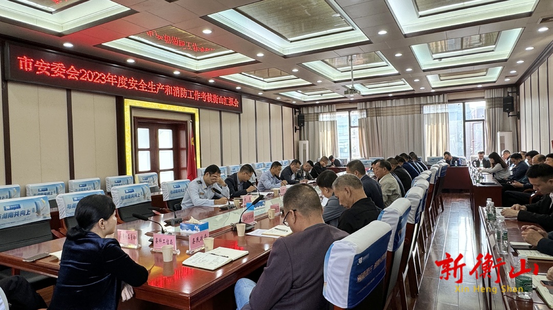 市安委会考核我县2023年度安全生产和消防工作