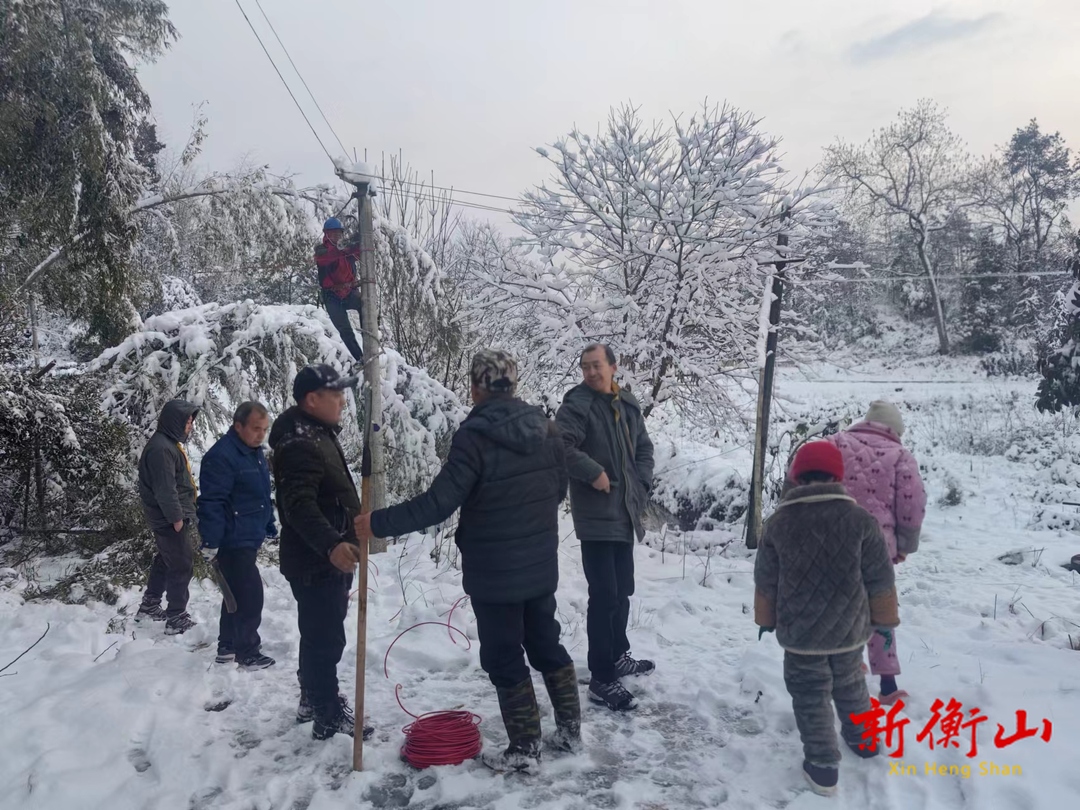 『战风雪 保平安』 衡山：五保老人用电求助  社区和供电部门齐抢修