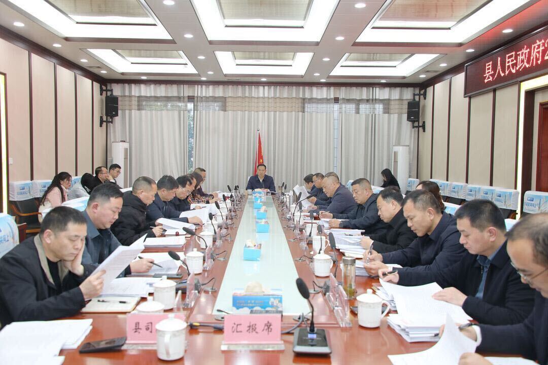 县人民政府2024年第3次常务会召开