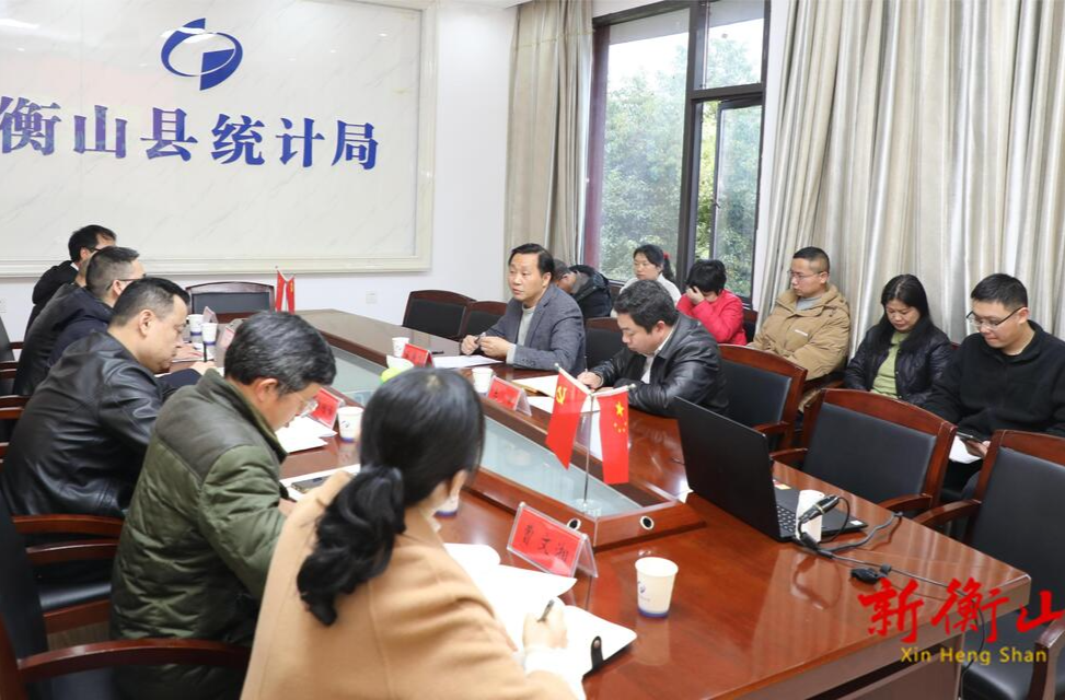 戴新贤调研指导全县统计工作