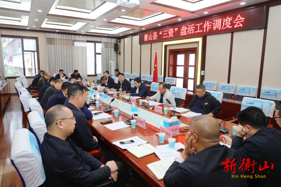 衡山县召开“三资”盘活工作调度会