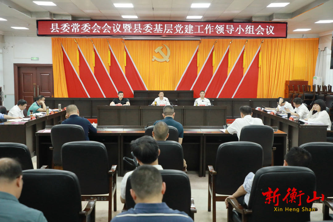 戴新贤主持召开县委常委会会议暨县委基层党建工作领导小组会议