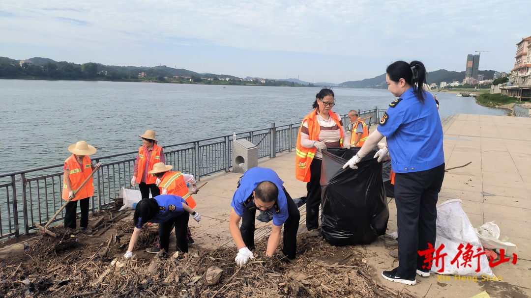 县城管执法局组织开展净滩清淤活动