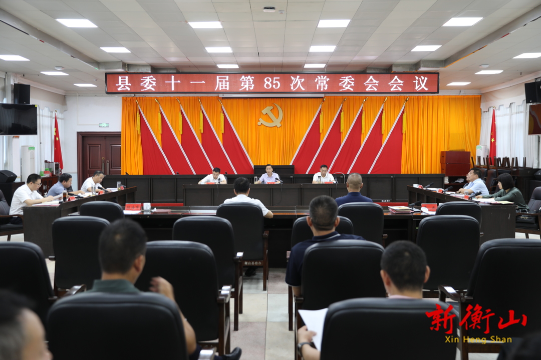 戴新贤主持召开县委十一届第85次常委会会议