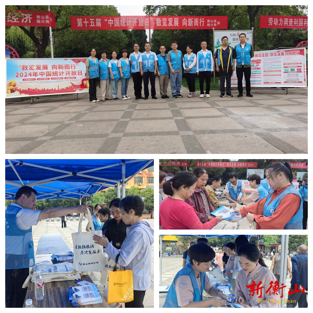 衡山县统计局开展第十五届“中国统计开放日”宣传活动