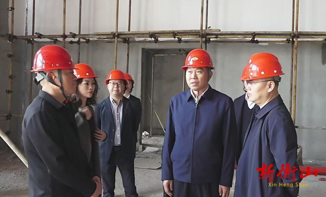 段晓赛调研衡山高新区项目建设工作