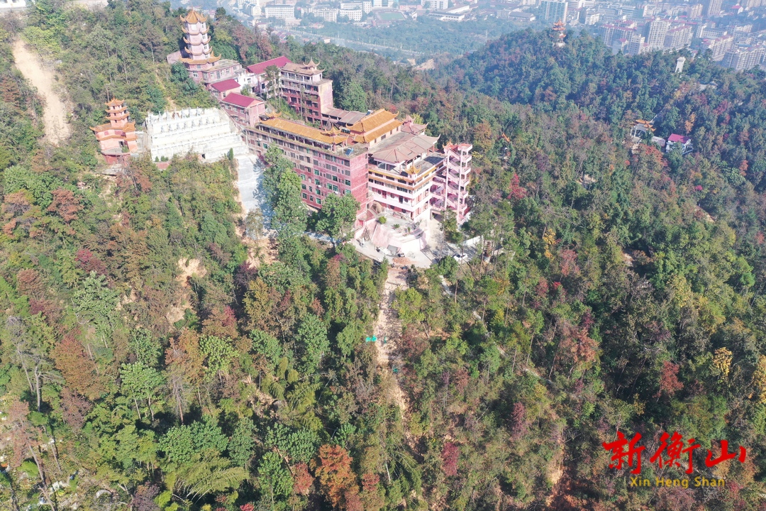 紫金山国有林场清凉寺滑坡修缮工作有序进行