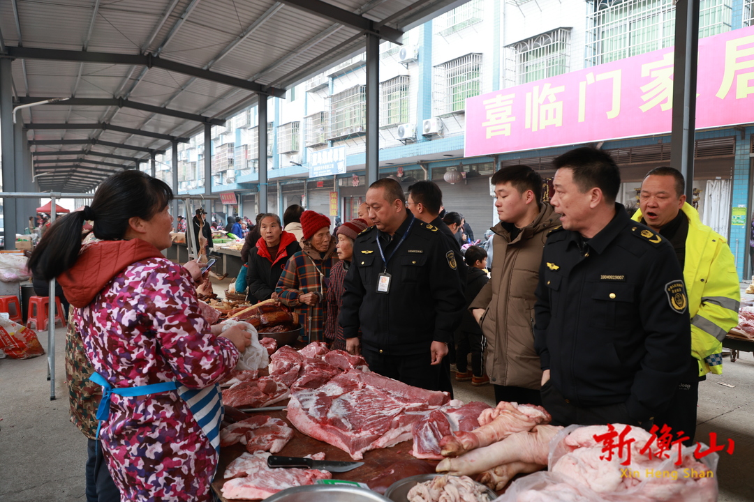长江镇：开展猪肉市场专项检查行动 守护舌尖上的安全