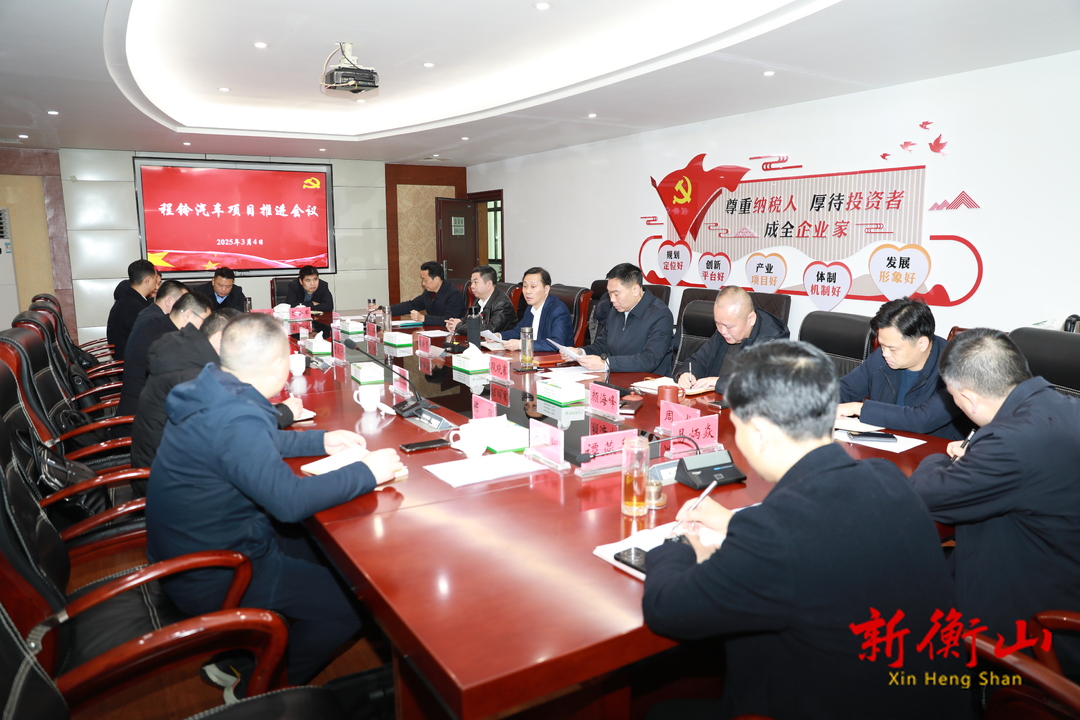 戴新贤在程铃汽车项目推进会上强调：全力以赴做好项目建设“服务员”