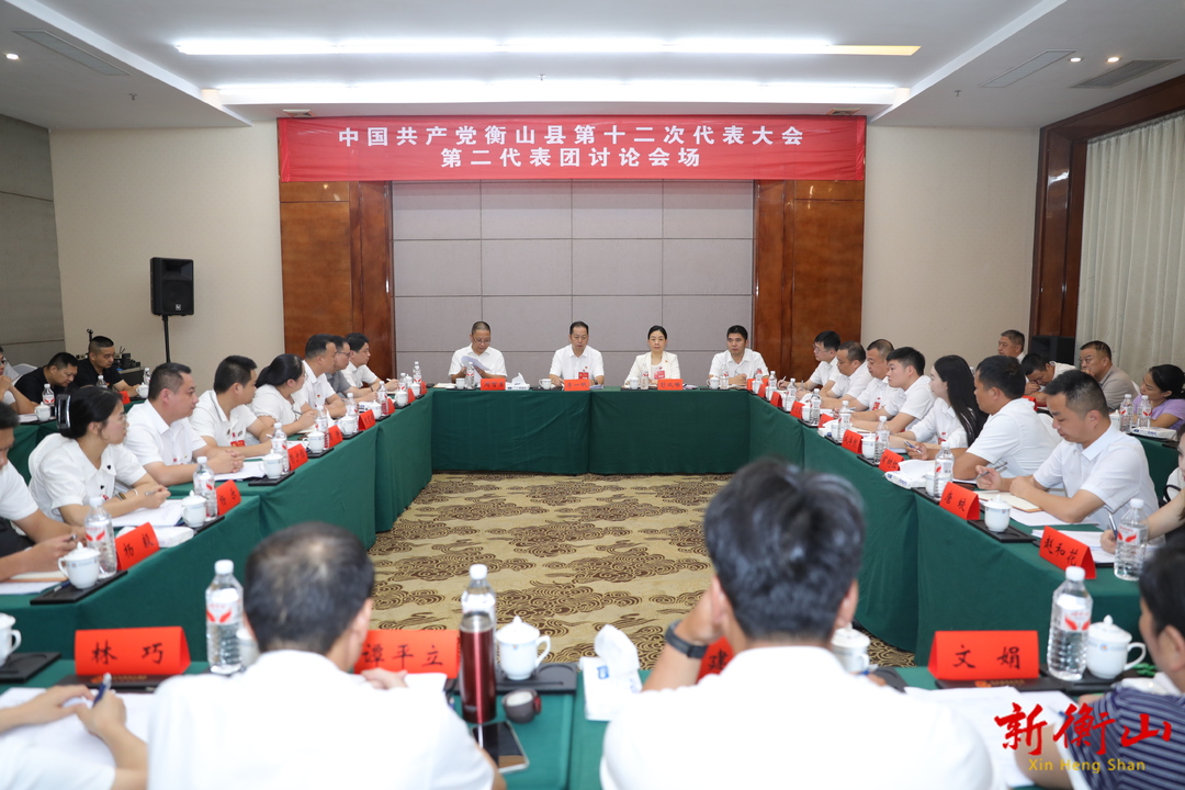李一帆参加县第十二次党代会第二代表团讨论