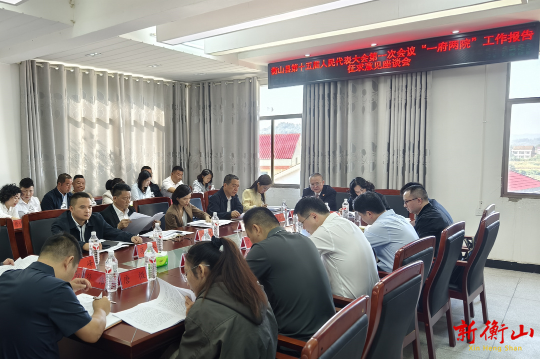 衡山县第十五届人民代表大会第一次会议“一府两院”工作报告征求县人大代表意见